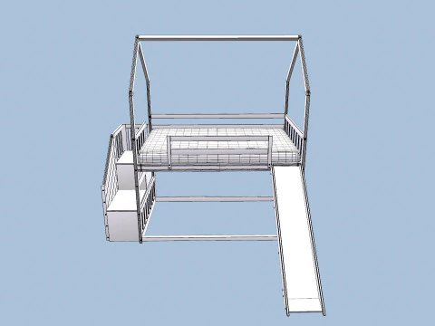 Bunk Bed 3D Model