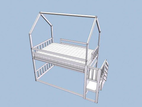 Bunk Bed 3D Model