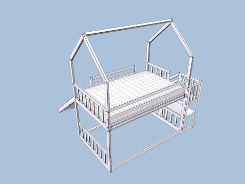 Bunk Bed 3D Model