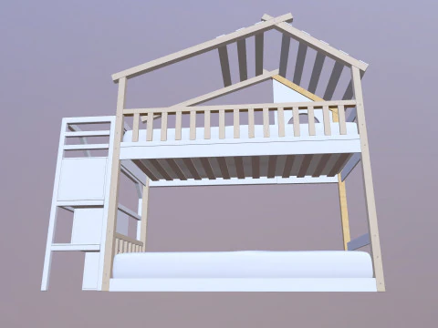 Bunk Bed 3D Model