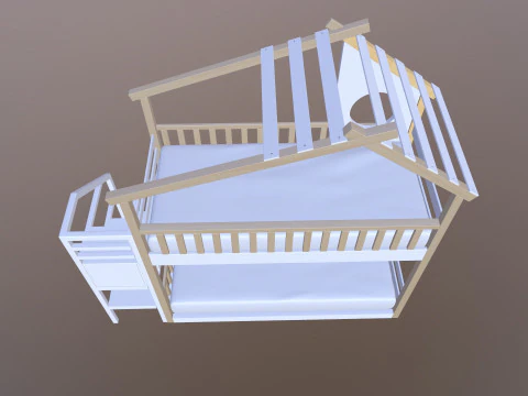 Bunk Bed 3D Model