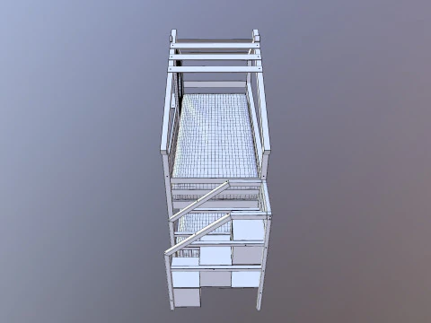 Bunk Bed 3D Model