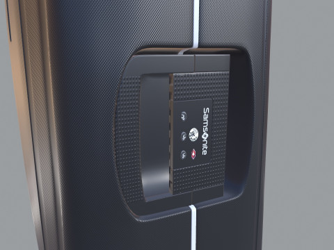 Samsonite-Koffer 3D Modell