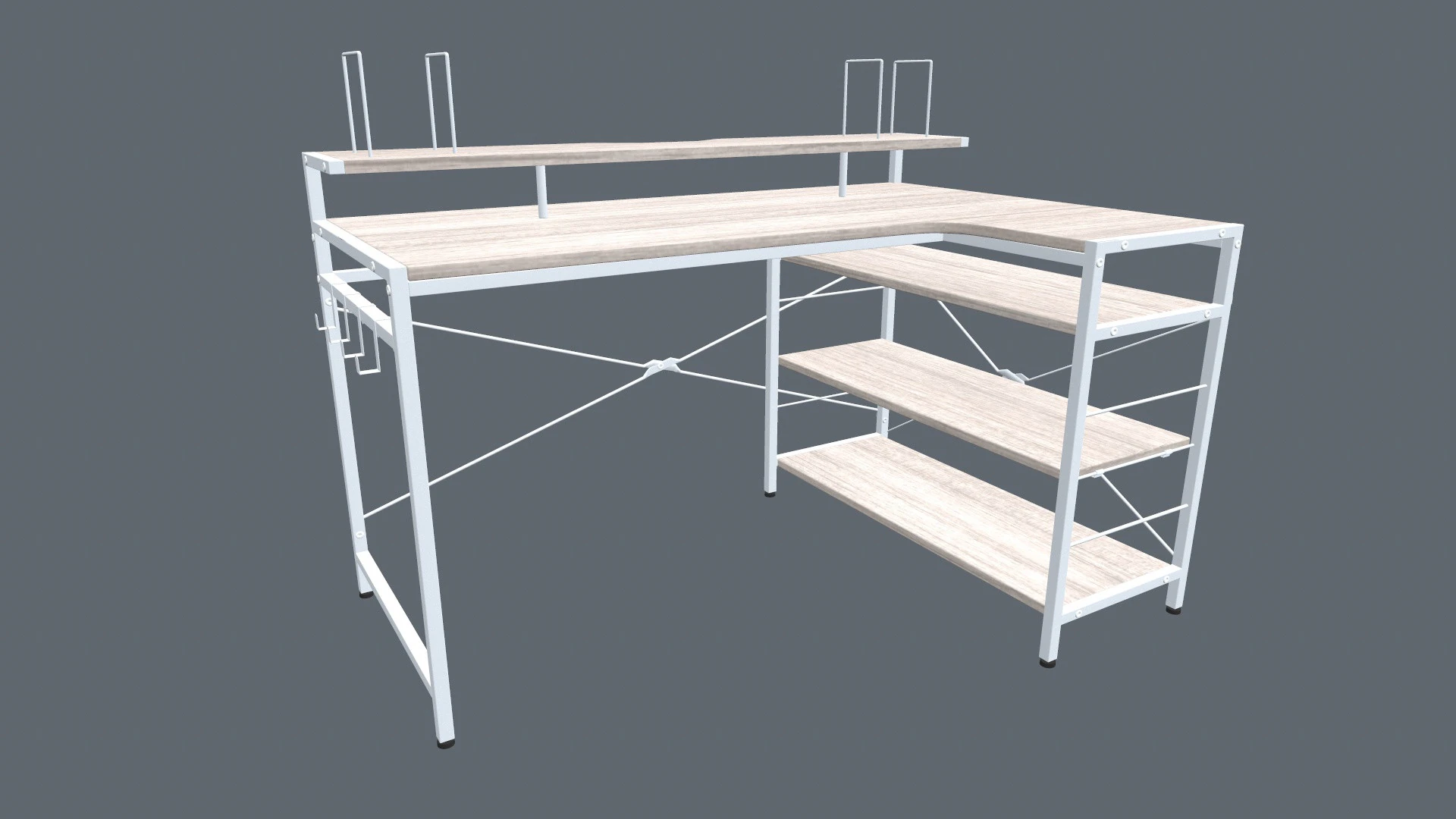 Assembly Table 3D Model .c4d .max .obj .3ds .fbx .stl .blend 