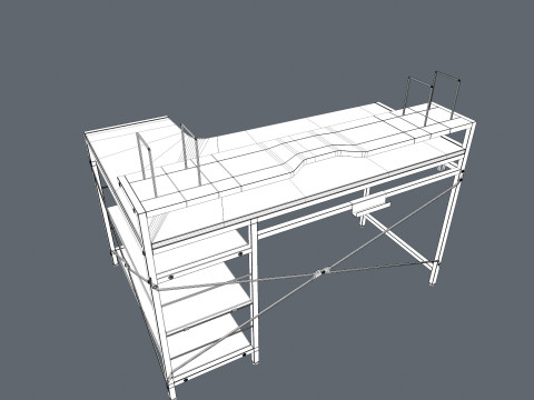 Montagetafel 3D Model