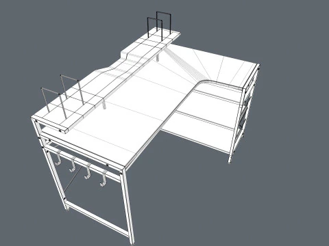 Assembly Table 3D Model