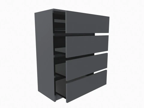 Chest of 4 Drawer 3D Model
