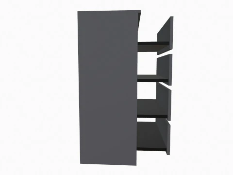Chest of 4 Drawer 3D Model