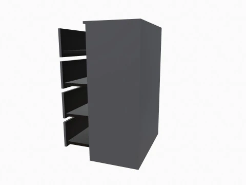 Chest of 4 Drawer 3D Model