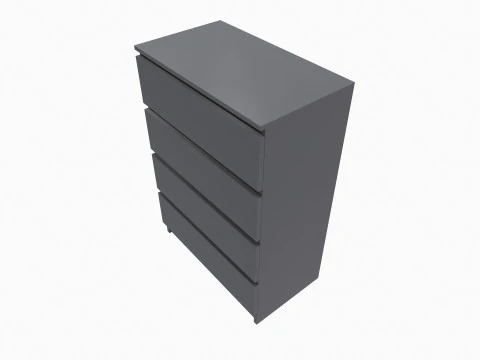 Chest of 4 Drawer 3D Model