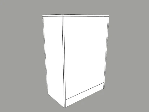 Chest of 4 Drawer 3D Model