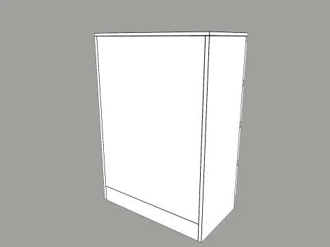 Chest of 4 Drawer 3D Model