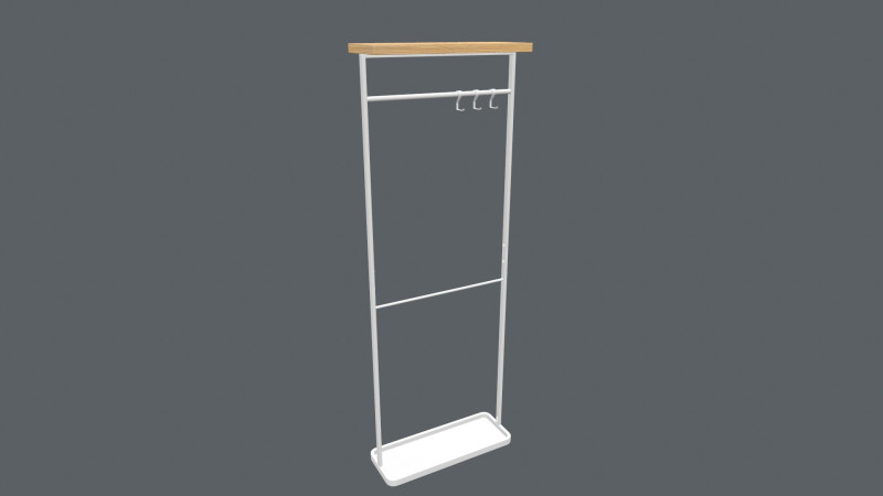 Clothes rack 3D Model .c4d .max .obj .3ds .fbx .stl .blend