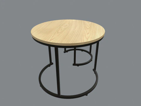 Coffee Table Set 3D Model