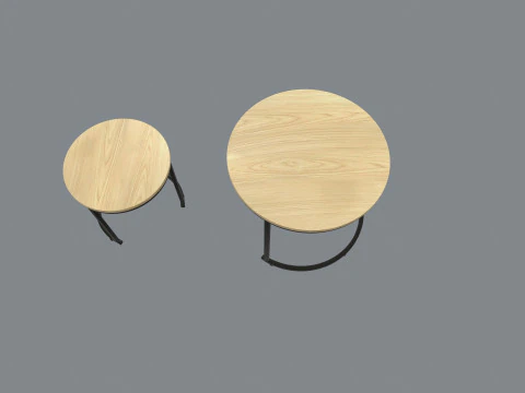 Coffee Table Set 3D Model