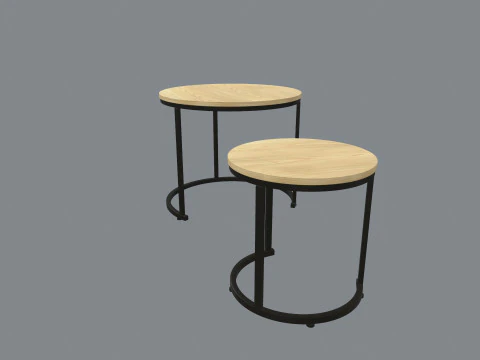 Coffee Table Set 3D Model
