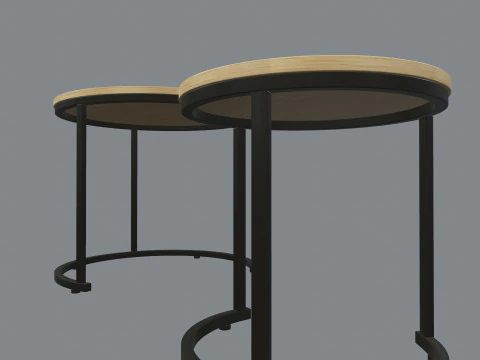 Coffee Table Set 3D Model