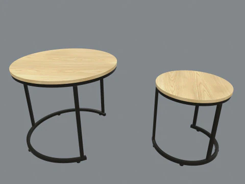 Coffee Table Set 3D Model