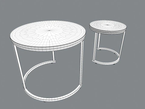 Coffee Table Set 3D Model