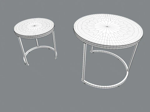 Coffee Table Set 3D Model