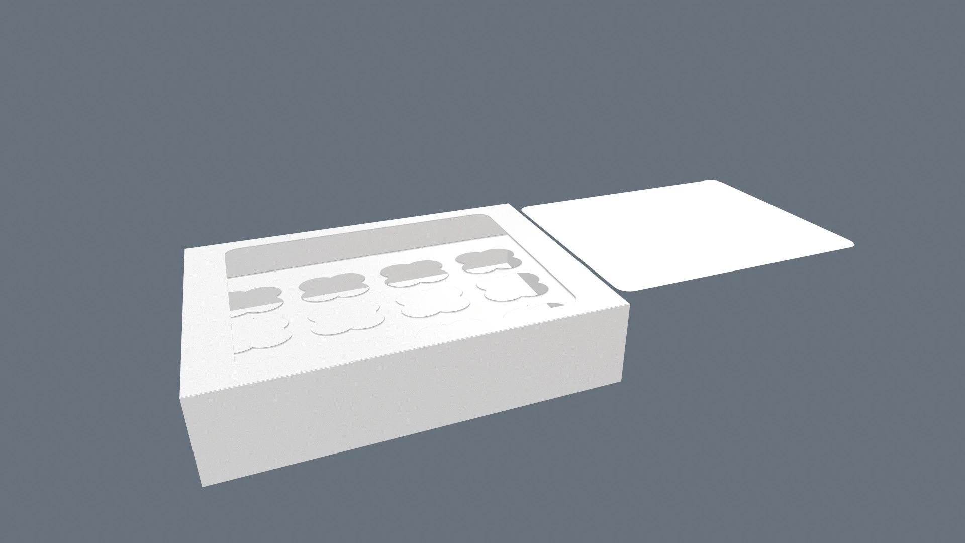 Коробка для торта 3D Модель .c4d .max .obj .3ds .fbx .stl .blend 