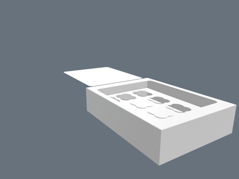 Cupcake-Box 3D Modell