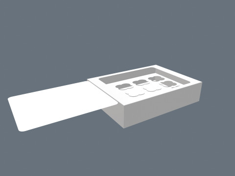 Cupcake-Box 3D Modell