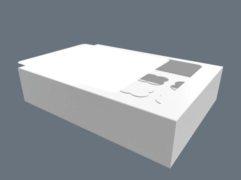 Коробка для торта 3D Модель