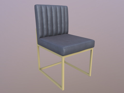 Fabric Dining Chair 3D Model