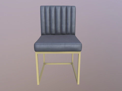 Fabric Dining Chair 3D Model