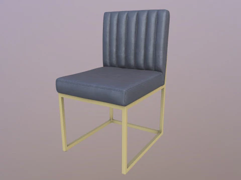 Fabric Dining Chair 3D Model