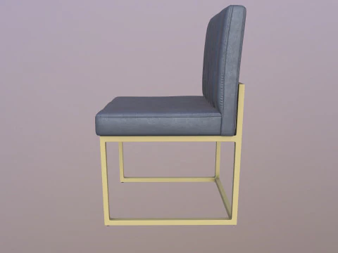 Fabric Dining Chair 3D Model