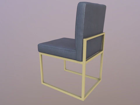 Fabric Dining Chair 3D Model