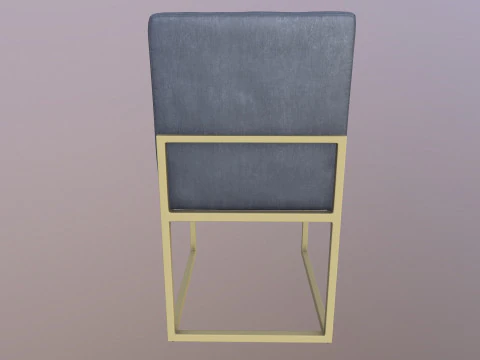 Fabric Dining Chair 3D Model