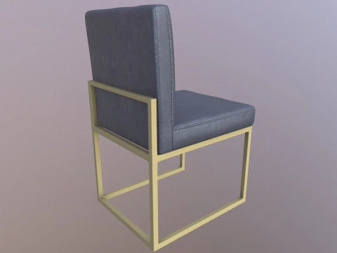 Fabric Dining Chair 3D Model