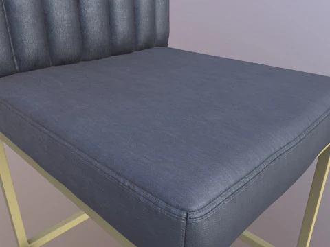 Fabric Dining Chair 3D Model