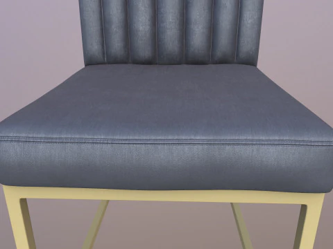 Fabric Dining Chair 3D Model