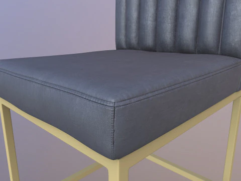 Fabric Dining Chair 3D Model