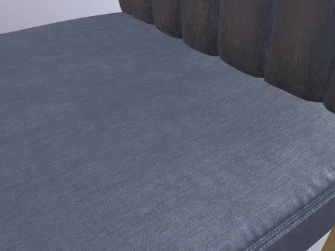 Fabric Dining Chair 3D Model