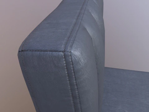 Fabric Dining Chair 3D Model