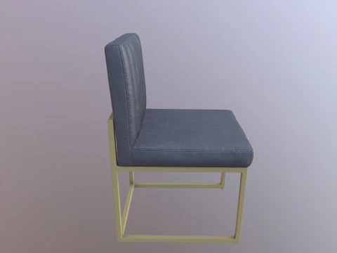 Fabric Dining Chair 3D Model