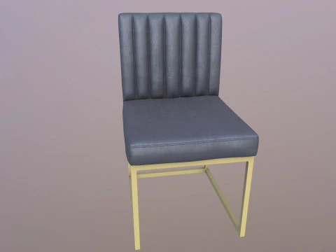 Fabric Dining Chair 3D Model