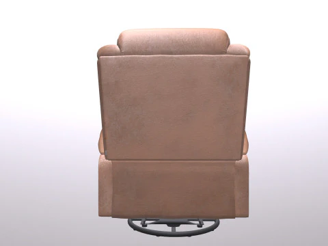 Leatherette Manual Recliner Sofa 3D Model
