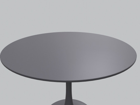 Meja bundar Model 3D