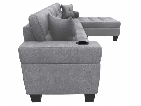Sofa 3 Seater L Shaped 3D Model