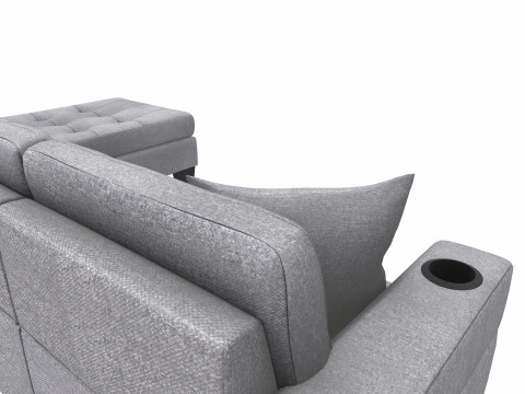 Sofa 3 Seater L Shaped 3D Model