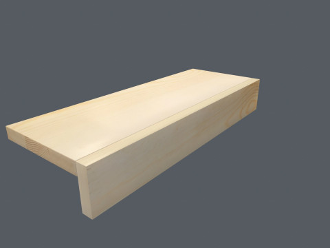 Wooden Shelf 3D Model