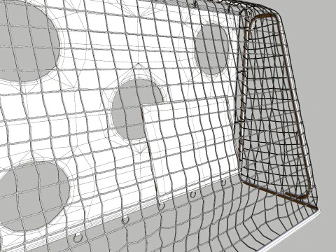 Foot Ball Training Net 3D Model