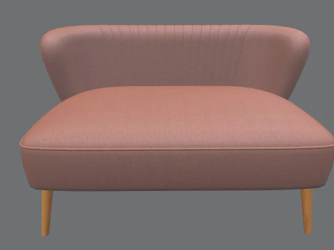 Kenmerkend design Collbury accentbank 3D Model