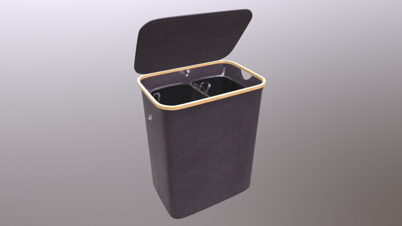 小さなランドリーバスケット 3Dモデル .c4d .max .obj .3ds .fbx .stl .blend 